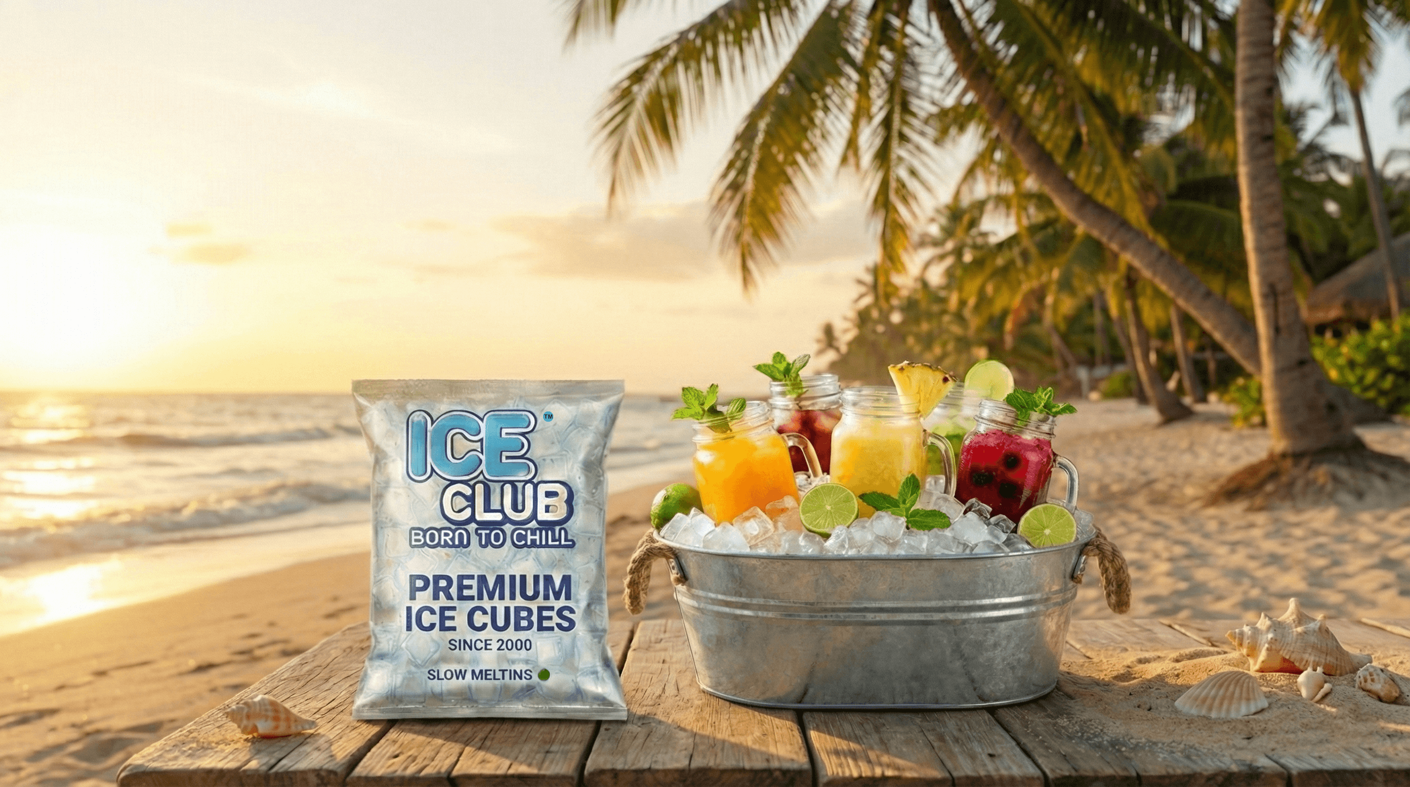 Premium drinking ice by Ice Club